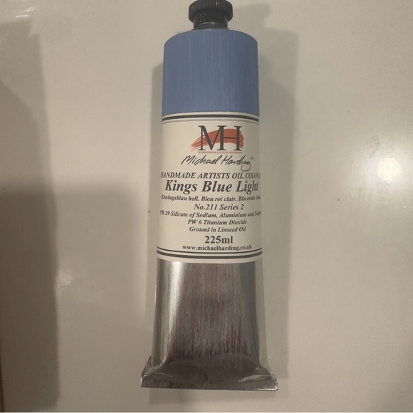 Michael Harding Artists Oil Color - Kings Blue Light, 225 ml tube - Picture 2 of 5